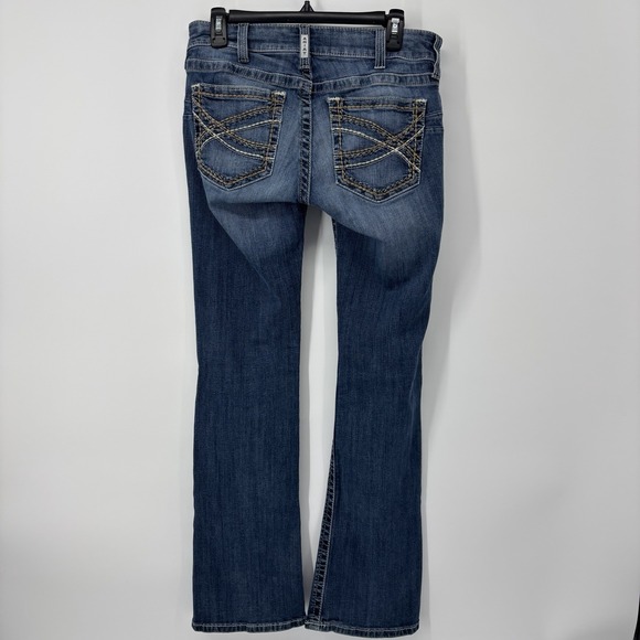 Ariat Real Me Denim Blue Jeans Bootcut Women's Size 30 R Western - Picture 2 of 12